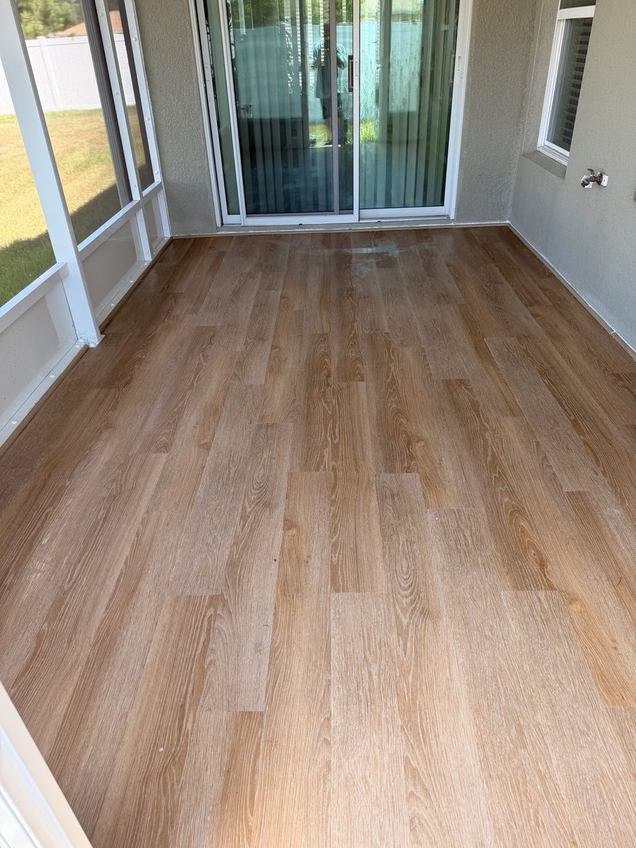 Lanai plank flooring