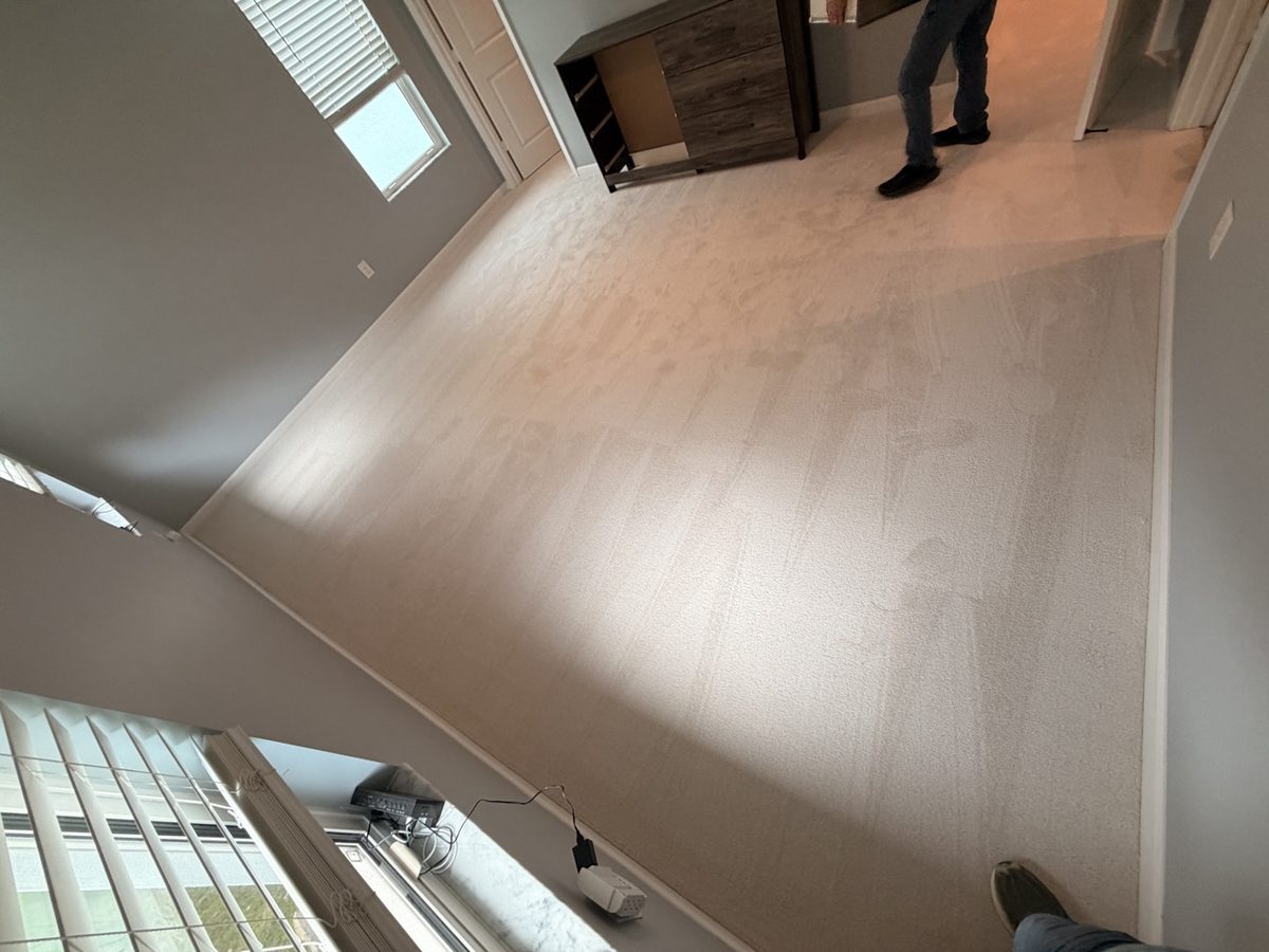 New carpet installed in second bedroom